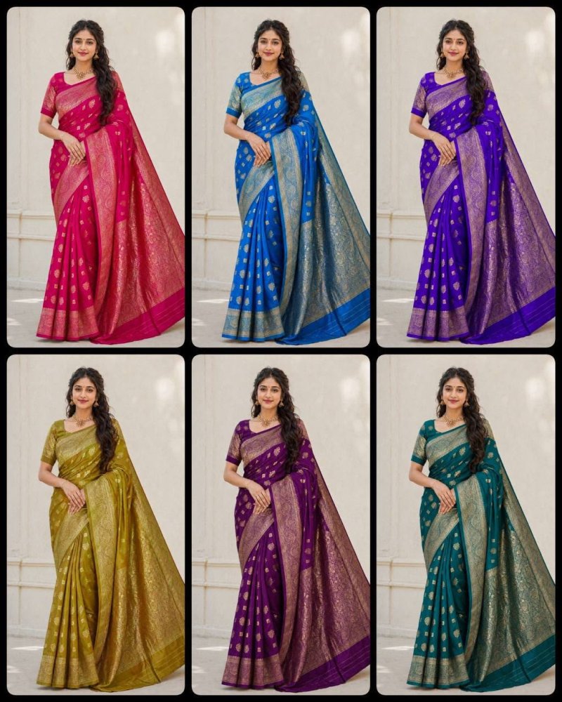 Self Elampillai Silk Rich Copper Zari Weaving Pallu Saree